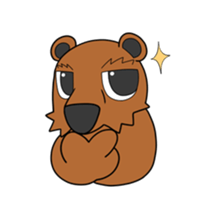 Animal in Hokkaido:Bear sticker #9994021