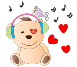 Bear in Love sticker #9994750
