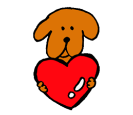 Wonderful dog "Kai"2 sticker #9994999