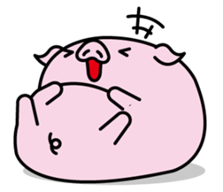 Hat pig 3 sticker #9995488