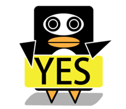 We are penguins too-penguin dont give up sticker #9995976