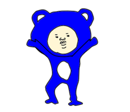 man in animal suit sticker #9996824