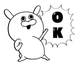 "Kawaii" rabbit sticker #9996871