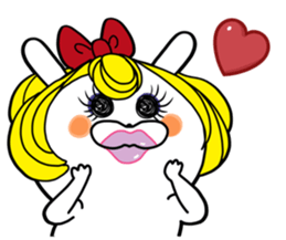 "Kawaii" rabbit sticker #9996885