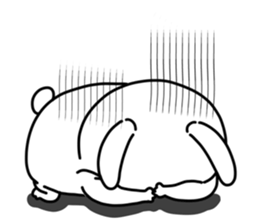 "Kawaii" rabbit sticker #9996892