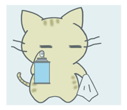 Stickers of three cats 4 sticker #9997092