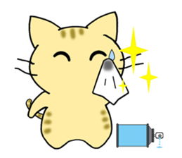 Stickers of three cats 4 sticker #9997094