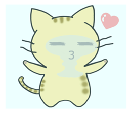 Stickers of three cats 4 sticker #9997095