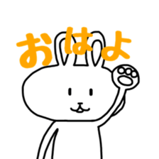 White rabbit`s life. sticker #9998064