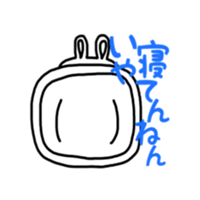 White rabbit`s life. sticker #9998070