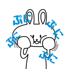 White rabbit`s life. sticker #9998094