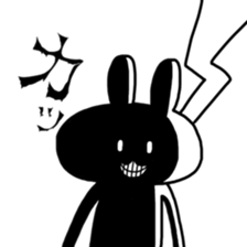 White rabbit`s life. sticker #9998096