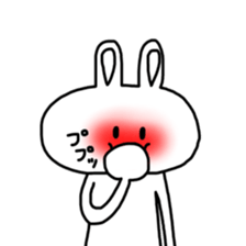 White rabbit`s life. sticker #9998098