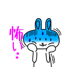 White rabbit`s life. sticker #9998102