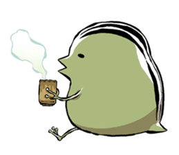 aboshi frog 02 sticker #9998266