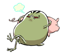 aboshi frog 02 sticker #9998268