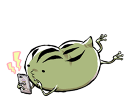 aboshi frog 02 sticker #9998269
