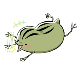 aboshi frog 02 sticker #9998288