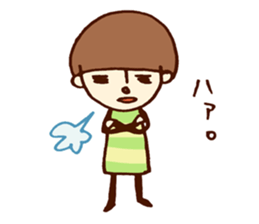 Person of a mushroom hair sticker #9998391