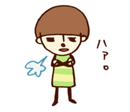 Person of a mushroom hair sticker #9998391