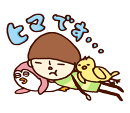 Person of a mushroom hair sticker #9998403