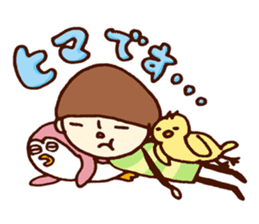 Person of a mushroom hair sticker #9998403