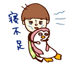 Person of a mushroom hair sticker #9998404