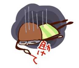 Person of a mushroom hair sticker #9998405