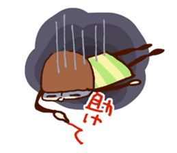 Person of a mushroom hair sticker #9998405