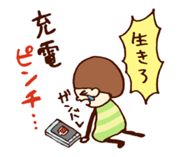 Person of a mushroom hair sticker #9998406