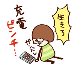 Person of a mushroom hair sticker #9998406