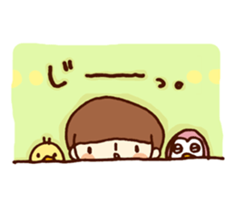 Person of a mushroom hair sticker #9998408