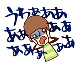 Person of a mushroom hair sticker #9998411