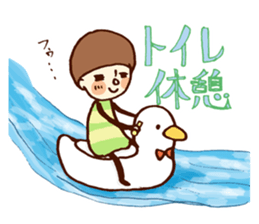 Person of a mushroom hair sticker #9998413