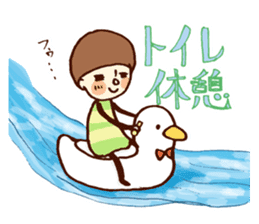 Person of a mushroom hair sticker #9998413