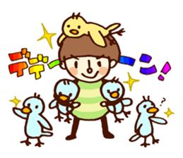 Person of a mushroom hair sticker #9998416