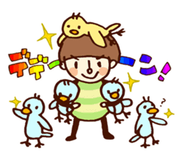 Person of a mushroom hair sticker #9998416