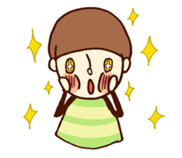 Person of a mushroom hair sticker #9998417