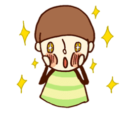 Person of a mushroom hair sticker #9998417