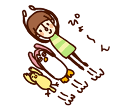 Person of a mushroom hair sticker #9998419