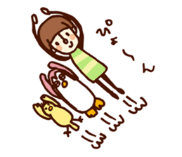 Person of a mushroom hair sticker #9998419