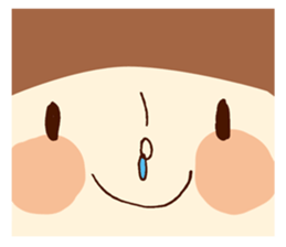 Person of a mushroom hair sticker #9998422