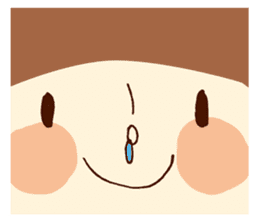 Person of a mushroom hair sticker #9998422