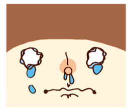 Person of a mushroom hair sticker #9998423