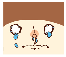 Person of a mushroom hair sticker #9998423