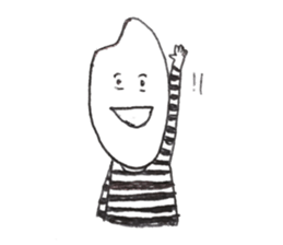 rice wearing a border t-shirts sticker #9998627