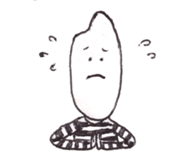 rice wearing a border t-shirts sticker #9998628