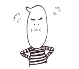 rice wearing a border t-shirts sticker #9998634