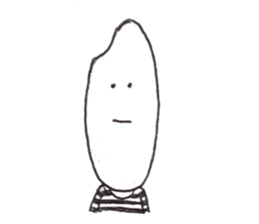 rice wearing a border t-shirts sticker #9998635