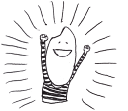 rice wearing a border t-shirts sticker #9998636